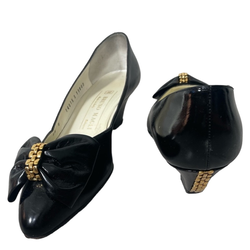 Bruno Magli Embellished Bow Heels